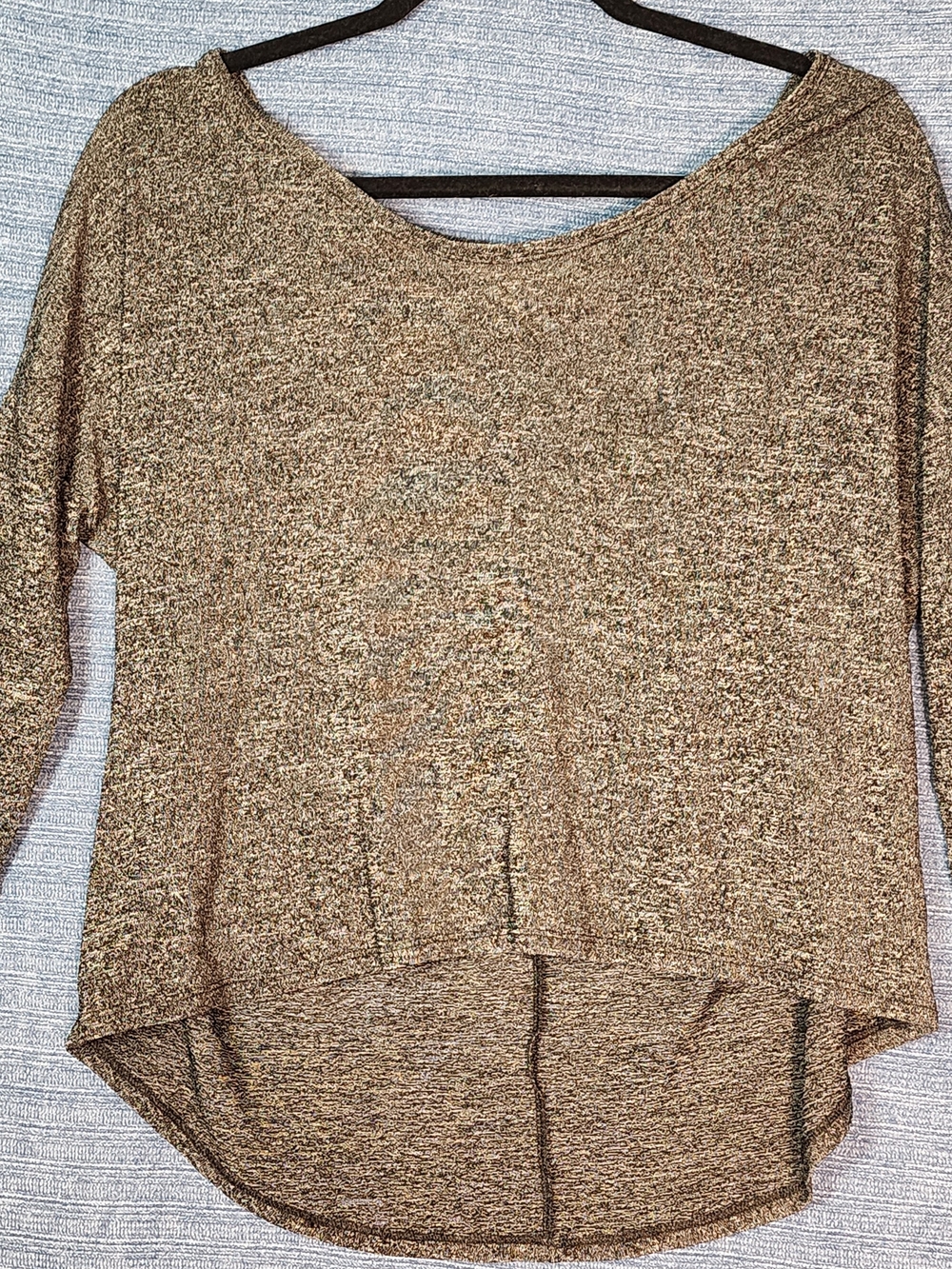 American Eagle Outfitters Heathered Gray Knit Top